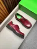 Sapatos Formais Masculinos BV Comércio Exterior Exclusivo Couro de Boi de Primeira Camada Bloqueio de Cores Forro Verde Bico Redondo Cadarço Sapatos Oxford Multicor Para o Dia a Dia Sapatos de Couro