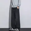 Calça Casual Masculina Tandun 2026 Outono Novo Retro Americano Solta Reta Calça de Trabalho Masculina de Perna Larga Longa