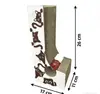 Tazón Plegable Magnético Deformable Estilo Acordeón Multifuncional para Gato, Rascador para Gato, Tabla Rascadora para Gato para Todas las Estaciones, Juguete para Gato Duradero y Resistente a los Arañazos
