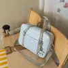 Bolso Nuevo Estilo Niebla de Leche Azul con Tachuelas de Estrella, Fresco y Juvenil, Versátil para el Trabajo y las Compras, Bolso Cruzado