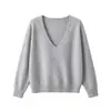 26 Suéter Base Manga Longa Gola V Profunda 100% Lã Merino Australiana Outono/Inverno, Solto e Casual com Toque Elástico