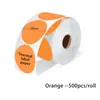 Papel Adhesivo Térmico de Color para Etiquetas, Papel Circular