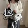 Mochila de encaje con estampado de estrellas, dulce y encantadora, para niñas, nuevo estilo 2026, fresca, casual y a la moda, un pequeño bolso de hombro