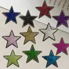 Bordado con cuentas en stock, bordado con lentejuelas, bordado en toalla, parches de tela con forma de estrella de cinco puntas, accesorios para ropa, parches decorativos, fabricante
