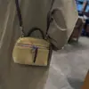 Bolso de Mano Cruzado Pequeño Cuadrado de Piel de Vaca Mate Simple y de Moda Personalizado de Fábrica Bolso Versátil Casual para Mujer