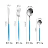 Estilo europeo estilo ins cubertería de acero inoxidable cuchillo y tenedor cuchara espejo portugués cuchillo y tenedor de filete occidentales juego de cubertería Jieyang