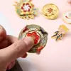 Insignia Metálica Giratoria Creativa Personalizable, Monumentos de Ciudades, Recuerdos para Eventos de Negocios, Insignias con Emblema de Empresa para Aniversarios Corporativos