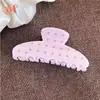 Presilha de Garra Estilo Coreano Cor Creme Estampa de Estrela Pequena Fresca Feminina Para Meio Preso Cabelo Presilha de Concha High-End Garra de Cabelo Acessórios de Cabelo Mulheres