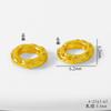 Accesorios de bricolaje de oro antiguo, cuentas enrolladas, cuentas sueltas, espaciador, oro roto, redondo, estrella de cinco puntas, luna, corazón de melocotón, cuentas de oro