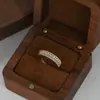 Anillo Abierto Personalizado con Circonita Incrustada, Bañado en Oro Real, para Mujer, Diseño de Nicho Geométrico Anillo Cubo de Azúcar, Exquisito Anillo para Dedo Índice