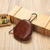 Monedero retro de cuero pequeño y lindo, multifuncional, bolsa para audífonos, mini cartera con cremallera al por mayor
