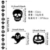 Banner de Halloween Transfronterizo con Brillo Dorado Decoración para Fiesta Bandera de Fantasma con Brillo Espolvoreado Bandera de Papel de Fantasma Lindo en Stock