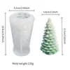 Vela Perfumada de Árbol de Navidad Molde de Silicona DIY Creativo Jabón Artesanal Navideño Molde de Resina para Decoración del Hogar
