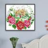 Tecido para ponto cruz atacado de fábrica flor casa de campo tridimensional decoração de quarto artesanato em tecido bordado bonito pintura para pendurar