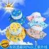 Sombrero Infantil Primavera y Otoño Niños Medianos y Grandes Ajustable Sombrero de Pescador Dibujos Animados Ala Ancha Sombrero Cubeta Verano Bebé Protector Solar Sombrero Protector Solar