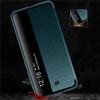 Para funda de teléfono Samsung S21FE Funda de cuero Samsung s21fe todo incluido de cuero liso anticaídas con ventana protectora