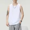 Camiseta sin mangas holgada para hombre, chaleco deportivo sin mangas para hombre, talla grande, estilo fino de verano, moderno