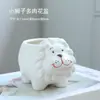 Comercio Exterior Macetas de Cerámica para Suculentas al por Mayor Animales de Dibujos Animados Decoraciones para Interiores y Balcones Macetas de Dibujos Animados