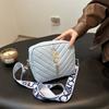 Nicho Design Rhombic Small Bag Mulheres Outono 2024 Novo Estilo Ocidental Elegante All-match Cadeia Ombro Crossbody Bolsa