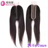 Peluca de encaje 2X6 europea y americana transfronteriza bloque de cabello real cierre de cabello humano brasileño 2*6