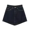 Saia Curta Evasê para Mulheres, Tamanho Grande de Verão, Saia Retro de Cintura Alta para Figuras Curvilíneas, Esconde a Barriga, Emagrecimento, Saia-Calça Petite