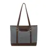 Bolsas Tote Texturizadas de Alta Qualidade para Mulheres no Atacado, Novo Estilo Verão 2026, Bolsas de Ombro Color-Blocking, Bolsas de Ombro para o Dia a Dia