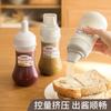 Botella de Plástico para Exprimir Salsa Casera, Tarro de Miel de 5 Agujeros para Exprimir Tomate y Ensalada de Cocina, Botella de Plástico para Exprimir Aceite de Salsa de Soja y Barbacoa