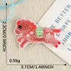 Novo Envelope Vermelho de Ano Novo Patch de Bordado Mini Pônei Autoadesivo Capa de Celular Patch de Decoração DIY Aplique