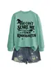 No puedes asustarme sudadera de otoño e invierno de moda y única para mujer para comercio exterior Amazon eBay sitio independiente