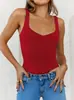 Estilo Europeo y Americano Exportación Transfronteriza Y2K Camisola Sexy Ajustada para Mujer Top Sexy de Verano sin Espalda Puro Deseo para Mujer