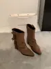 Botas Versáteis de Cano Médio com Solado Grosso para Aumentar a Altura 2025 Novas Botas de Outono Femininas Botas Mangas Sapatos de Moda Confortáveis