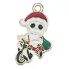 Transfronterizo 125 Goteo de aceite Fantasma de Halloween Calavera Murciélago Muerte Colgante DIY Pulsera Llavero Colgante de Joyería
