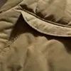 Northern Frontier Marca de Moda Americana para Hombres 2025 Invierno Nuevo Estilo Patrón de Calabaza Chaqueta de Algodón para Hombres Cuello Alto Abrigo de Algodón Abrigo Exterior Cálido y Grueso