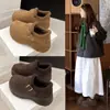 Sandálias Birkenstock de Solado Grosso para Mulheres, Novo Estilo de Inverno 2026, Forradas com Lã, Tudo Incluído, Retrô, Versáteis Slip-On, Quentes, de Algodão