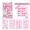 KT Cat Sanrio Pegatinas PET Forma Rectangular Serie Sanrio con Licencia Oficial Material para Diario Pegatinas PET para Diario
