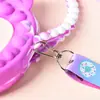 Bolsa de Silicona al por Mayor Bolso Cruzado para Niñas Almacenamiento Billetera para Monedas Alivio del Estrés Infantil Bolsa Tote de Hombro con Burbujas Bolsa de Almacenamiento Regalo
