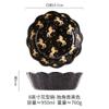 Cuenco de cerámica de estilo japonés en relieve de 8 pulgadas, tazón grande con forma de loto para ensalada de frutas, tazón para hornear arroz, tazón para verduras para el hogar.