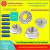DIN6923 Porca de Flange Hex 304 Porca dentada de aço inoxidável M3M4M5M6M8M10-M20