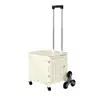 Carrito de compras plegable Carrito de compras portátil Carrito exterior Carrito pequeño portátil Remolque para recoger entregas exprés y mercancías