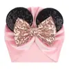 Faixa de Cabelo Nova para Bebê Transfronteiriça Acessórios de Cabelo para Meninas Amazon Lantejoulas Personalizadas Chapéu de Veludo Mickey Acessórios de Cabeça para Crianças