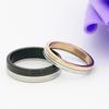 Aowello Joyería Coreana Clásico Estilo Simple Moda Anillo de Acero Anillos a Juego Bicolor para Pareja Más Vendidos Japoneses y Coreanos Oferta Especial