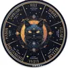 Placa de Madeira de Gato Engraçado para Halloween Transfronteiriça Estilo Americano Abóbora Gato Preto Decoração Atmosfera Festiva Artesanato