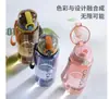 Botella de Agua de Gran Capacidad, Cubo Ton-Ton de Moda, Botella Espacial de Plástico Portátil para Deportes y Fitness, Adecuada para Hombres, Mujeres y Estudiantes