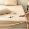 Sábana de Algodón Lavado Estilo Japonés Pieza Única Dormitorio de Estudiantes 100% Algodón Puro Sábana Individual/Doble Sábana Ajustable Juego de Tres Piezas 3