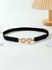 Cinturón delgado de piel sintética para mujer, traje de moda versátil, decorativo, cadena para la cintura de vestido, accesorios para ceñir la cintura, cinturón de moda ins