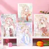 Cuaderno de Alta Calidad A5 Rayado Transfronterizo, Creativo y Elegante, Estampado en Oro, Engrosado, Cosido, Planificador, Diario