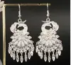 Pendientes de Pavo Real para Minorías Étnicas, Regalos Retro de Plata Miao Estilo Étnico, Accesorios de Pendientes Vintage de Imitación Plata