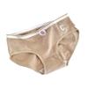 Venta al por mayor Estilo Femenino Algodón para Bebé Ropa Interior para Mujer Bordado con Letra C Cómodo y Transpirable Sin Entrepierna Algodón Antibacteriano 5A Triángulo