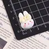 Lindo Conejo Miffy Lazo Accesorios de Resina Pegamento Cremoso DIY Pinzas para el Cabello Adornos para el Cabello Funda para Teléfono Zuecos Llavero