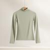 Ropa modal de otoño para mujer talla grande gorda mm200 kg camisa básica de cuello alto corte ajustado ropa exterior interior chaqueta de manga larga otoño e invierno